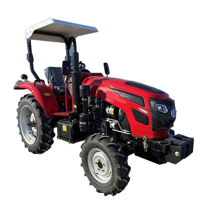 4wd γεωργικό μπλε τετράτροχο τρακτέρ αγροτικών τρακτέρ 60hp με τα μέρη