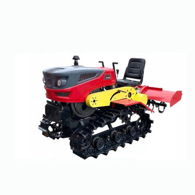 4WD γεωργικό τρακτέρ αντιολισθητικών αλυσίδων μίνι τρακτέρ 25 HP με την καλλιέργεια των μέσων