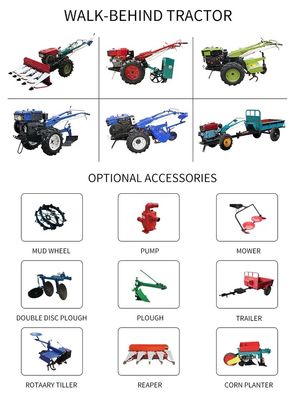 4WD τρακτέρ 8hp 680mm χεριών γεωργίας μικρός εξοπλισμός εργαλείων καλλιέργειας